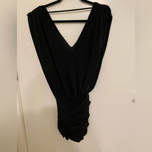 BCBGMAXAZRIA wrap stretchy mini dress